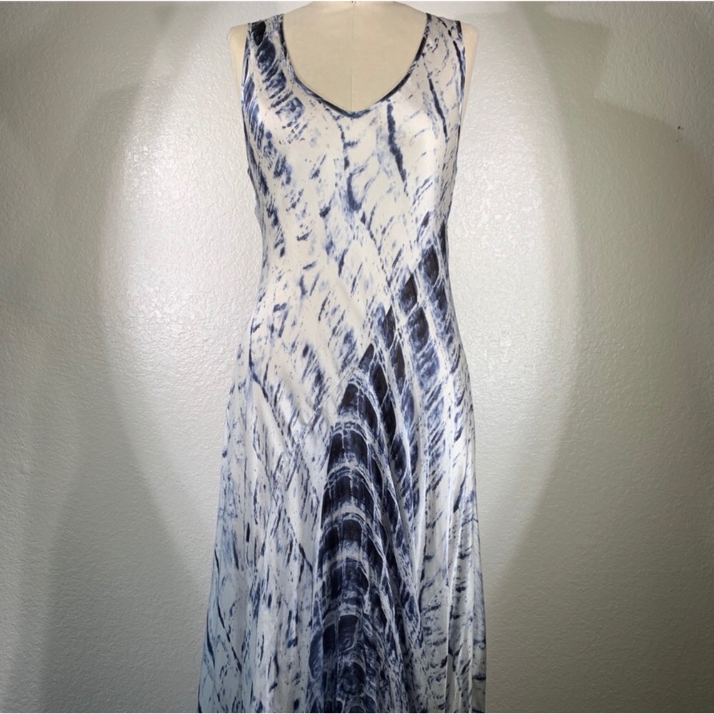 Johnny Was Biya Boë Silk Bias Cut Maxi Dress